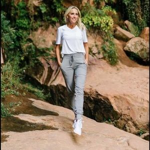 ZYIA- light gray joggers.